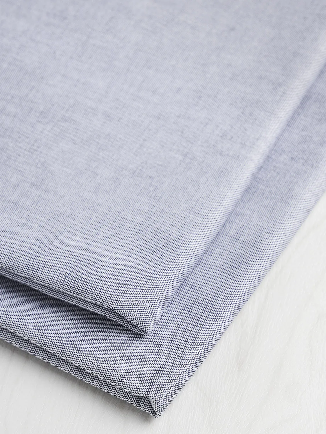 Cotton Oxford Shirting - Dark Blue