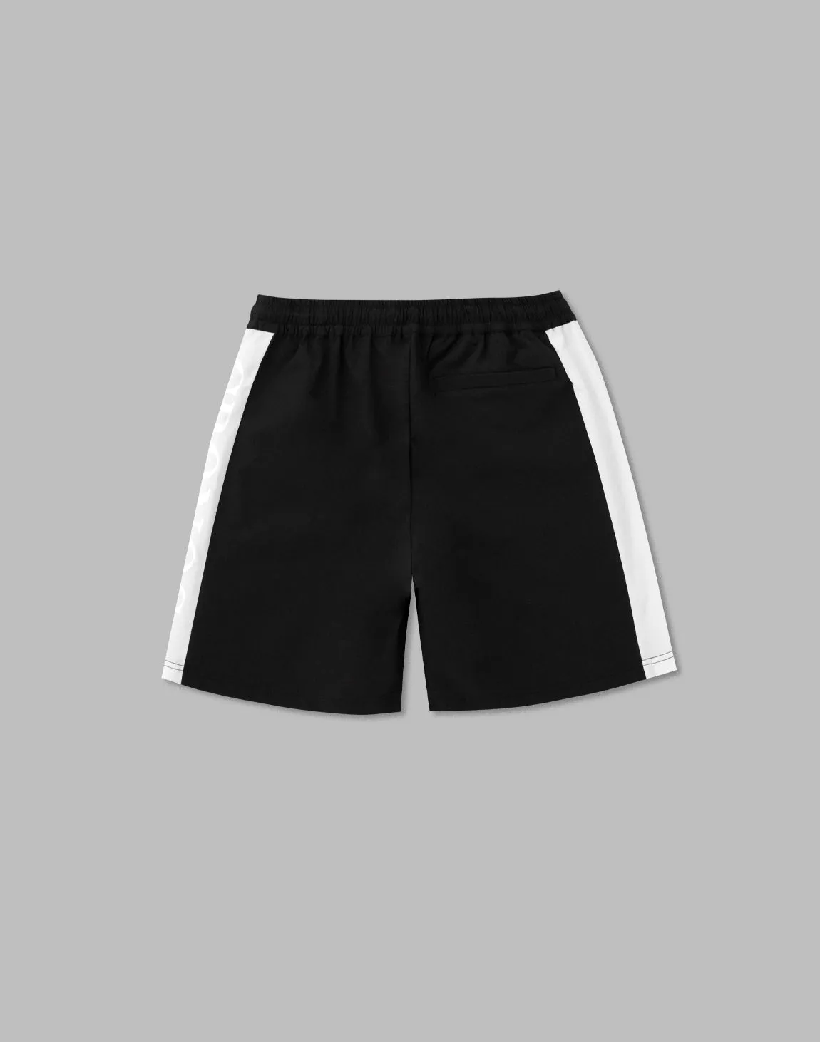 CRONOS 2LINE NYLON STRETCH SHORTS【BLACK×WHITE】