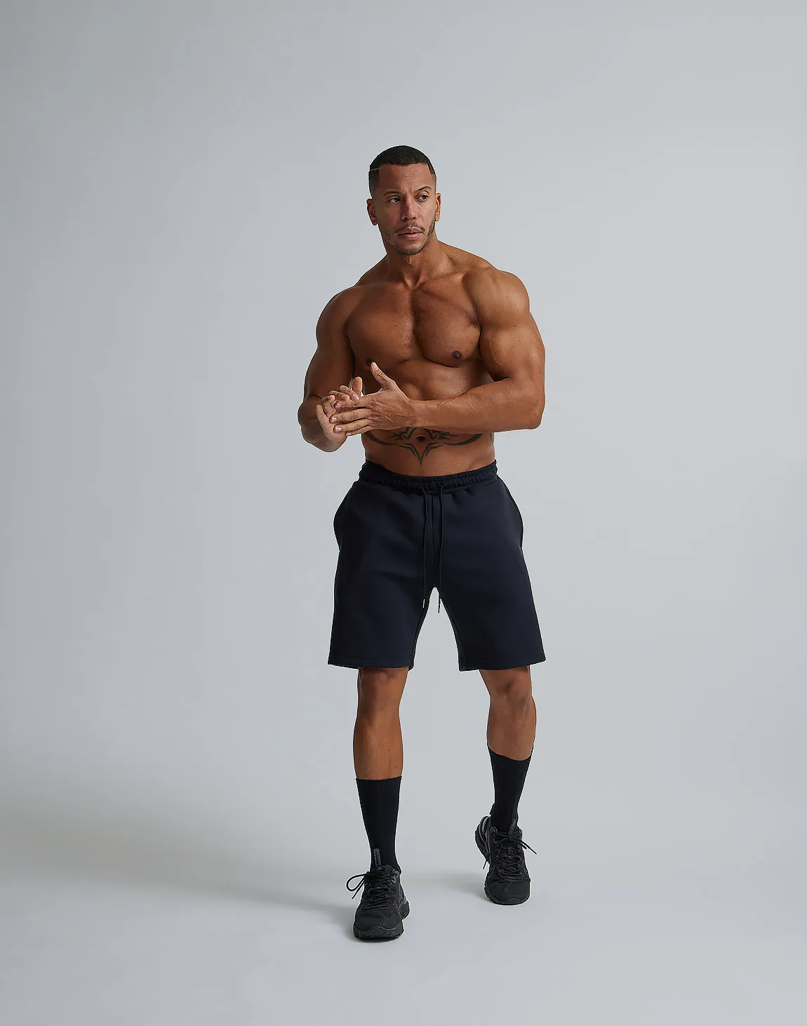 CRONOS STRETCH SHORTS【BLACK】