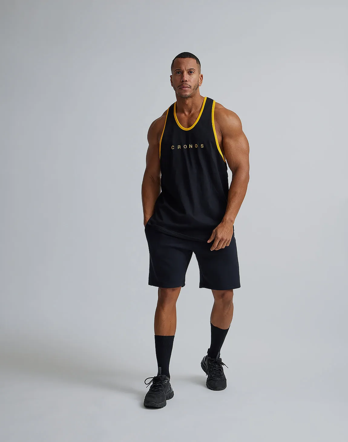 CRONOS STRETCH SHORTS【BLACK】