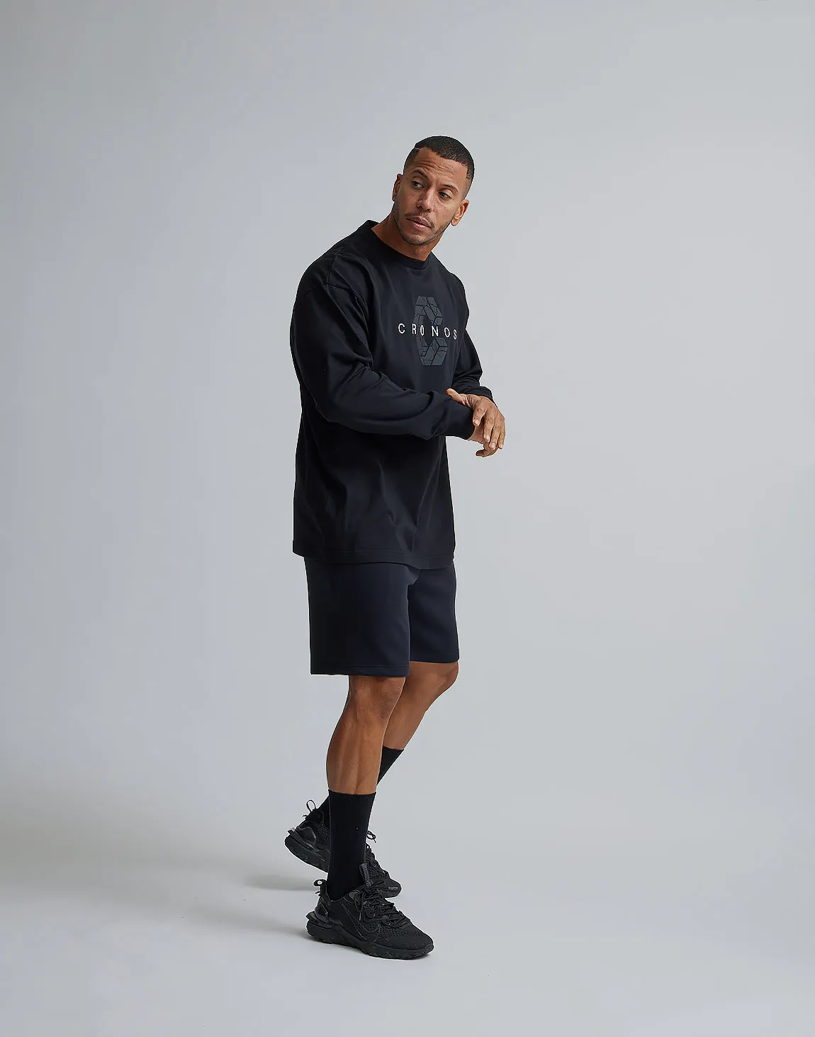 CRONOS STRETCH SHORTS【BLACK】
