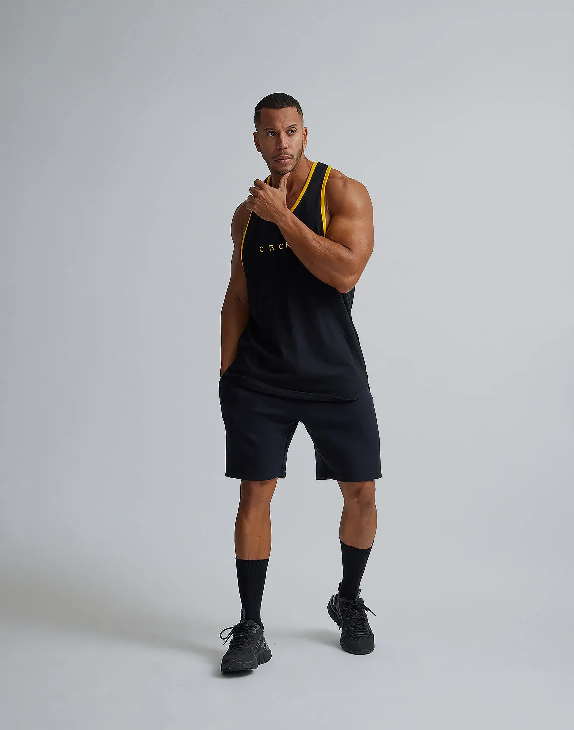 CRONOS STRETCH SHORTS【BLACK】