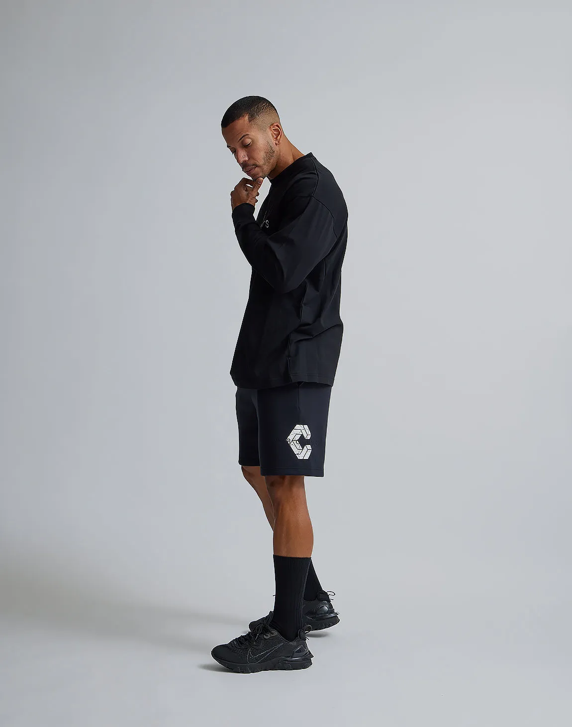 CRONOS STRETCH SHORTS【BLACK】