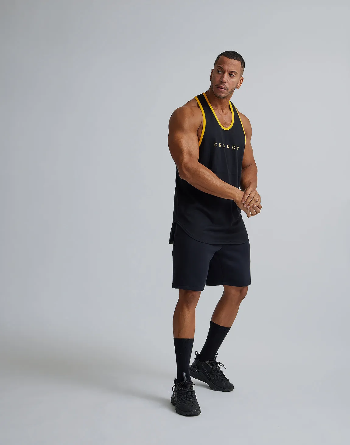 CRONOS STRETCH SHORTS【BLACK】