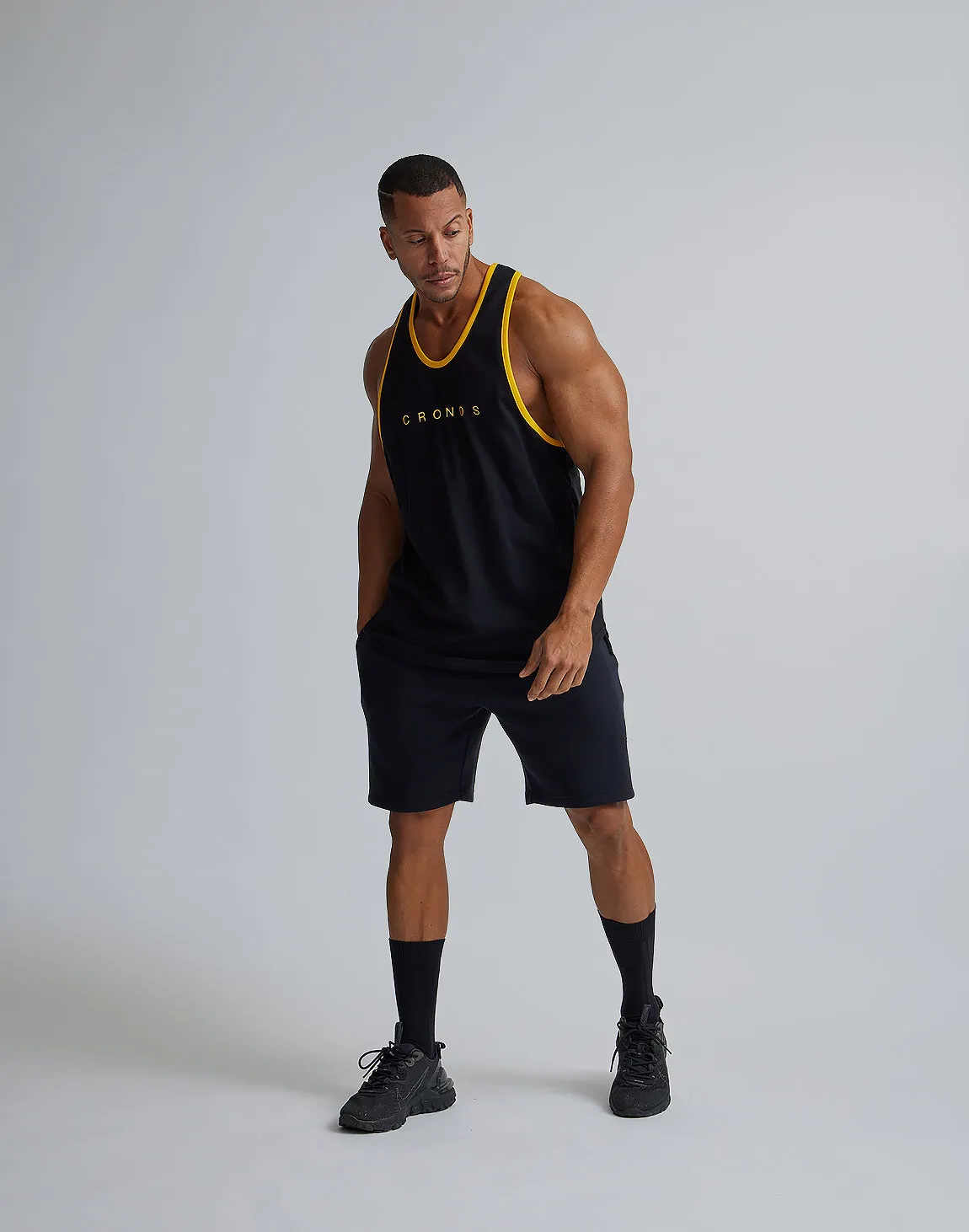 CRONOS STRETCH SHORTS【BLACK】
