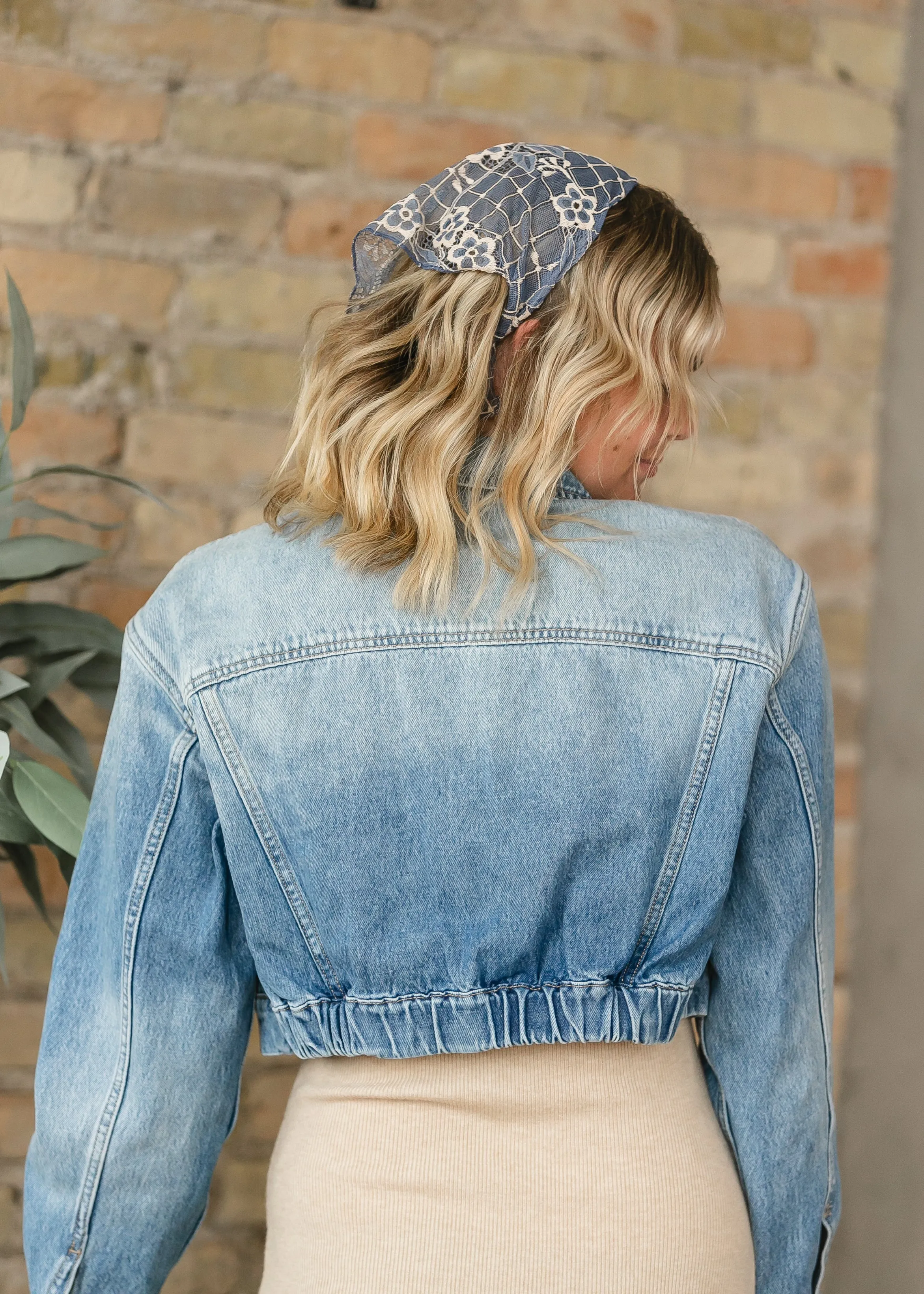 Cropped Cargo Denim Jacket - FINAL SALE