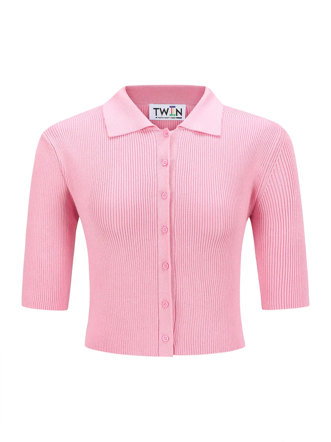 CROPPED COLLARED TEE