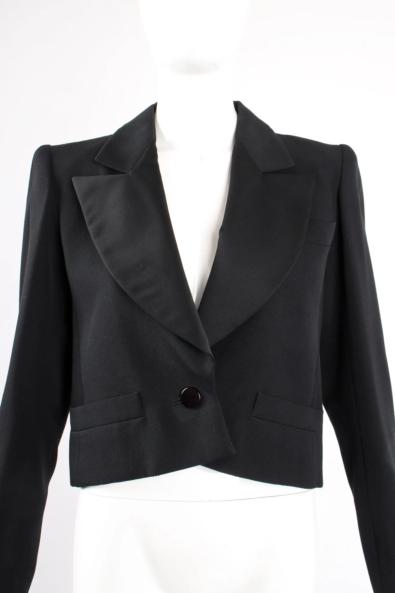 Cropped Tuxedo Jacket