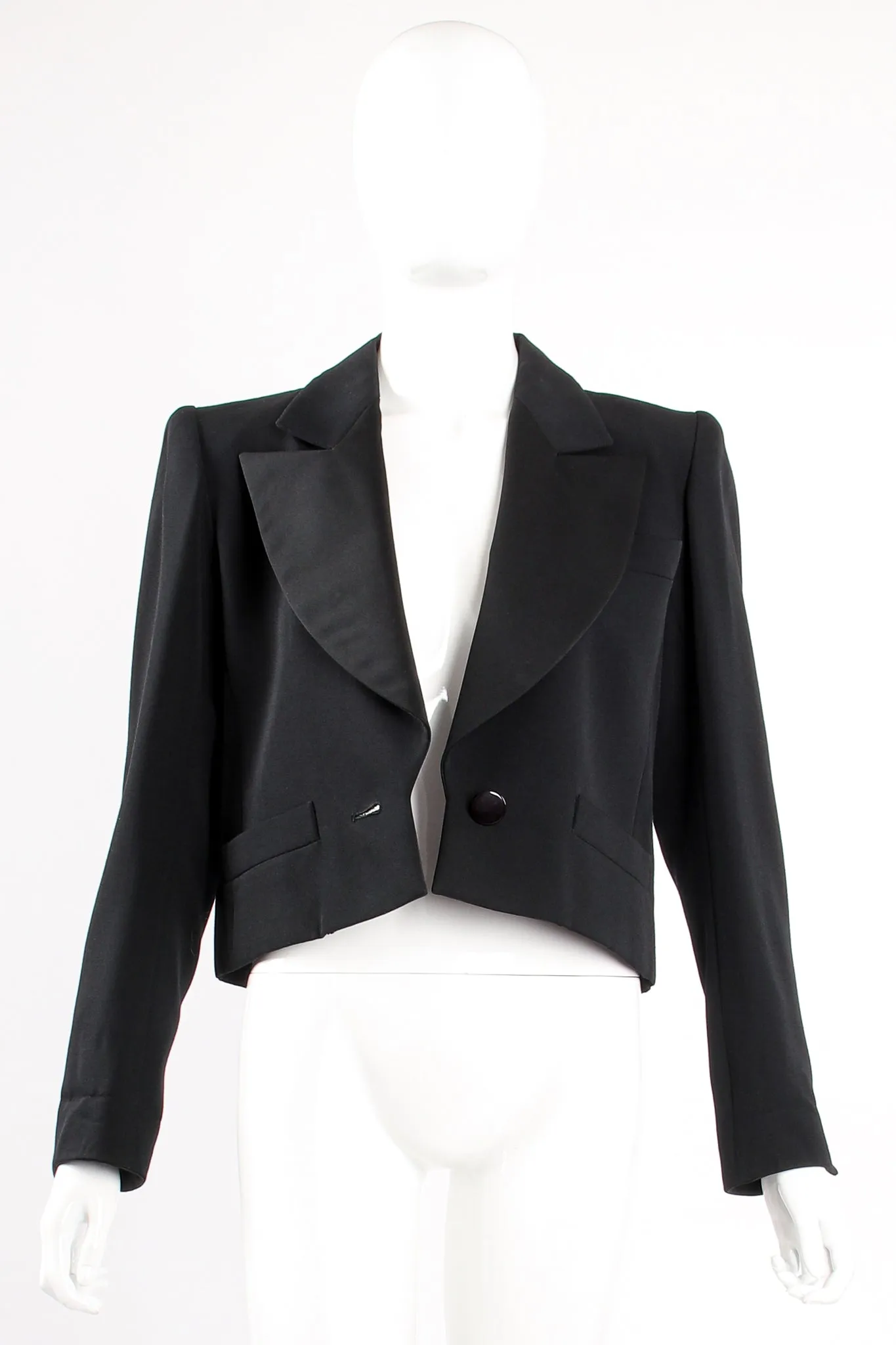 Cropped Tuxedo Jacket