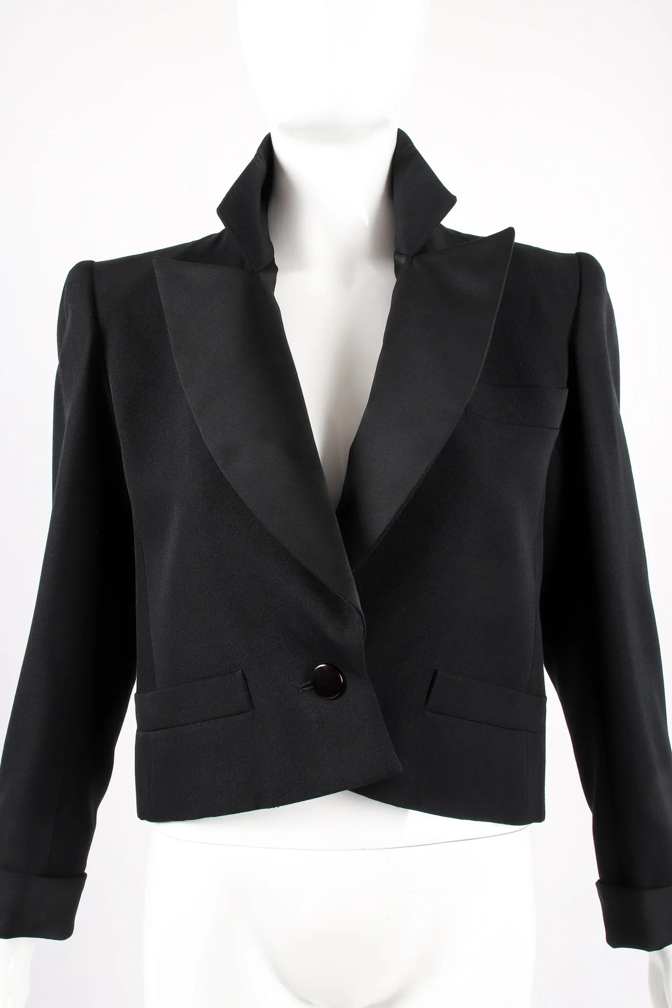 Cropped Tuxedo Jacket