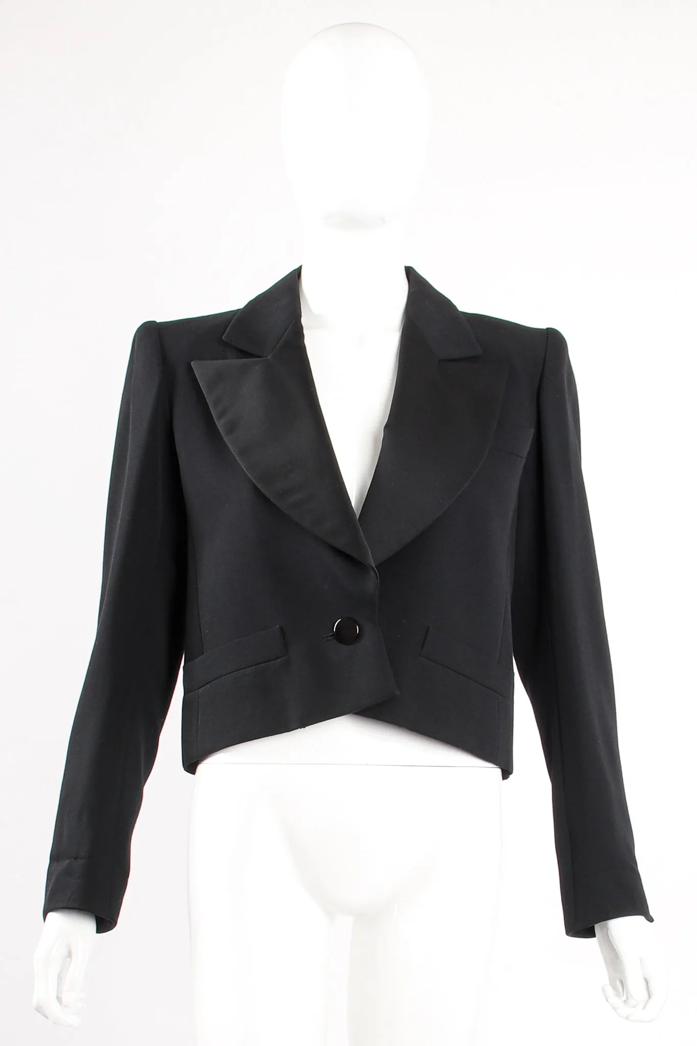 Cropped Tuxedo Jacket