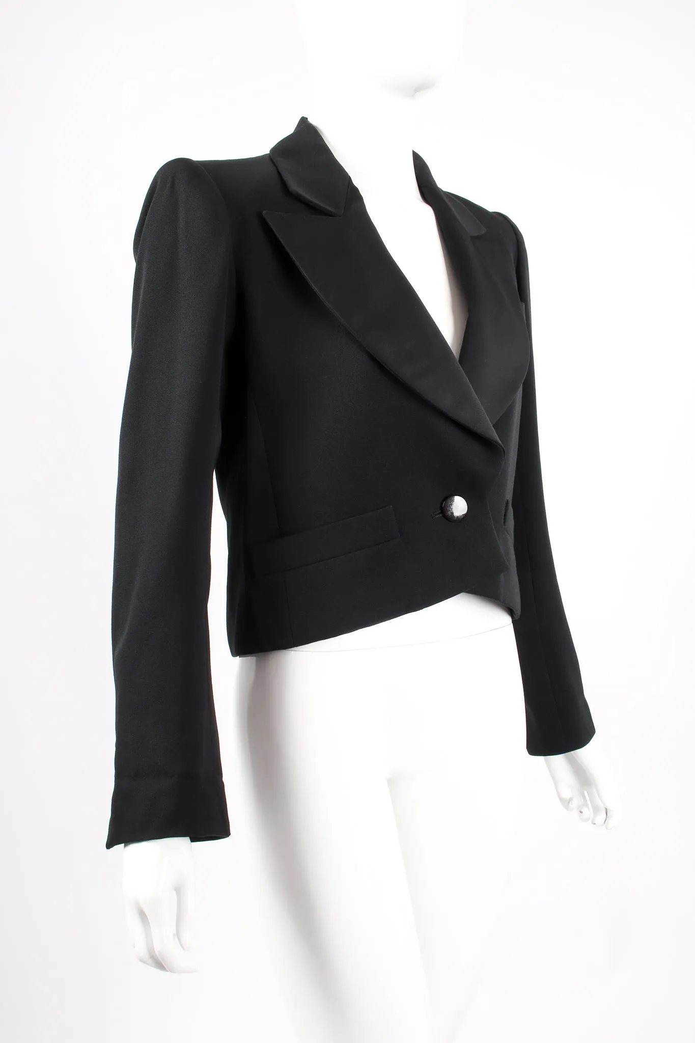Cropped Tuxedo Jacket