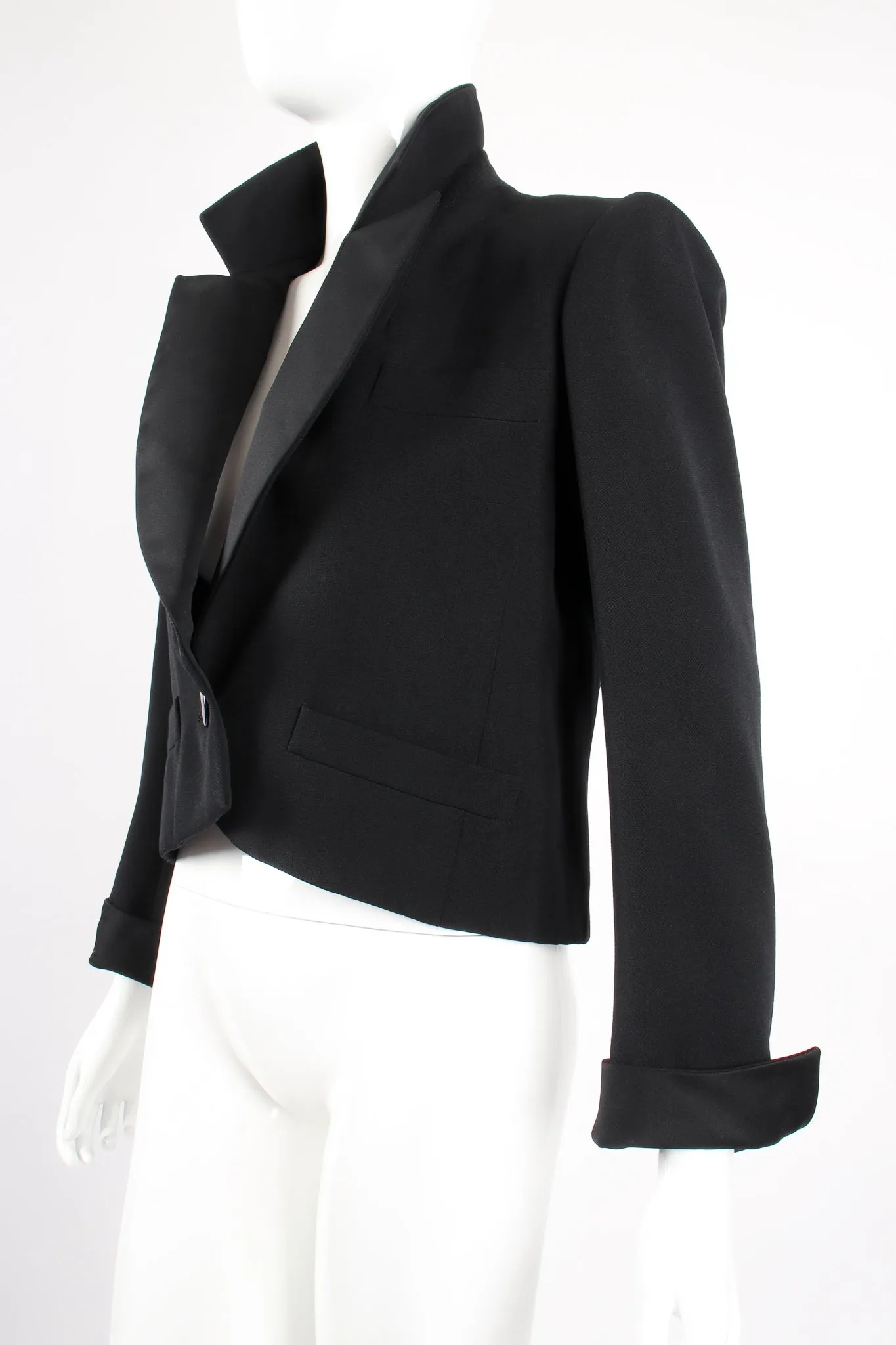 Cropped Tuxedo Jacket