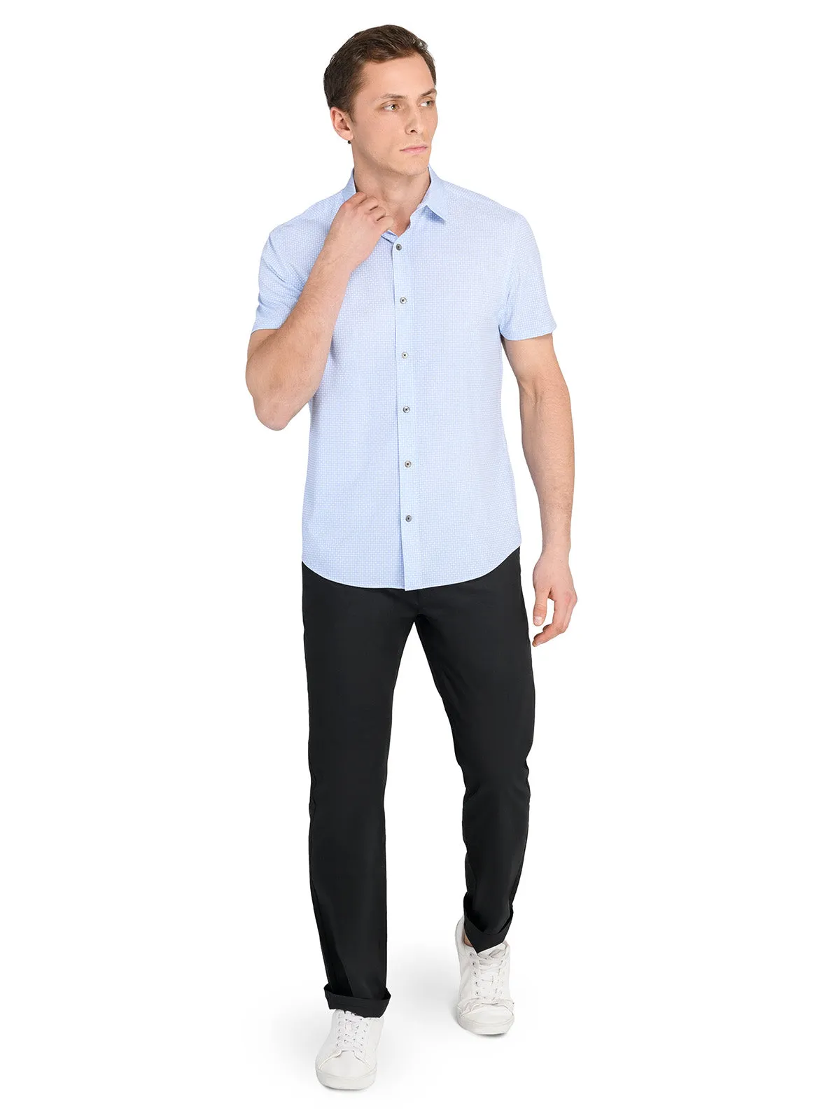 Cross Hatch Short Sleeve Shirt