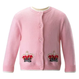 Crown Intarsia Cardigan