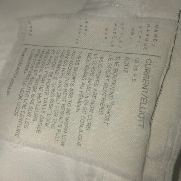 Current Elliot Cut-Off shorts