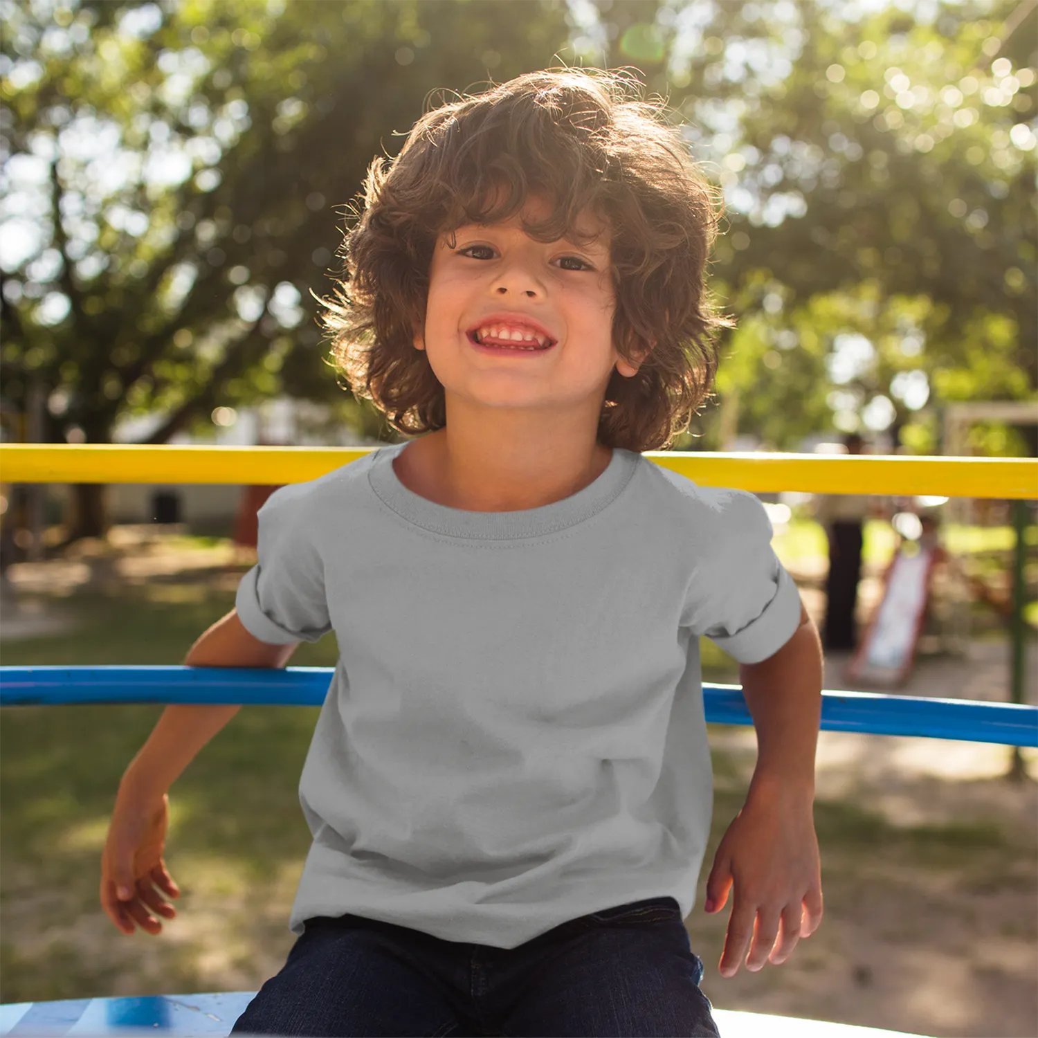 [Custom Image] Organic Toddler Kids T-shirt - Three-quarter Sleeve