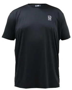 D555 Men's Plus Size Dry Wear Stretch T-Shirt in Black 2XL to 6XL