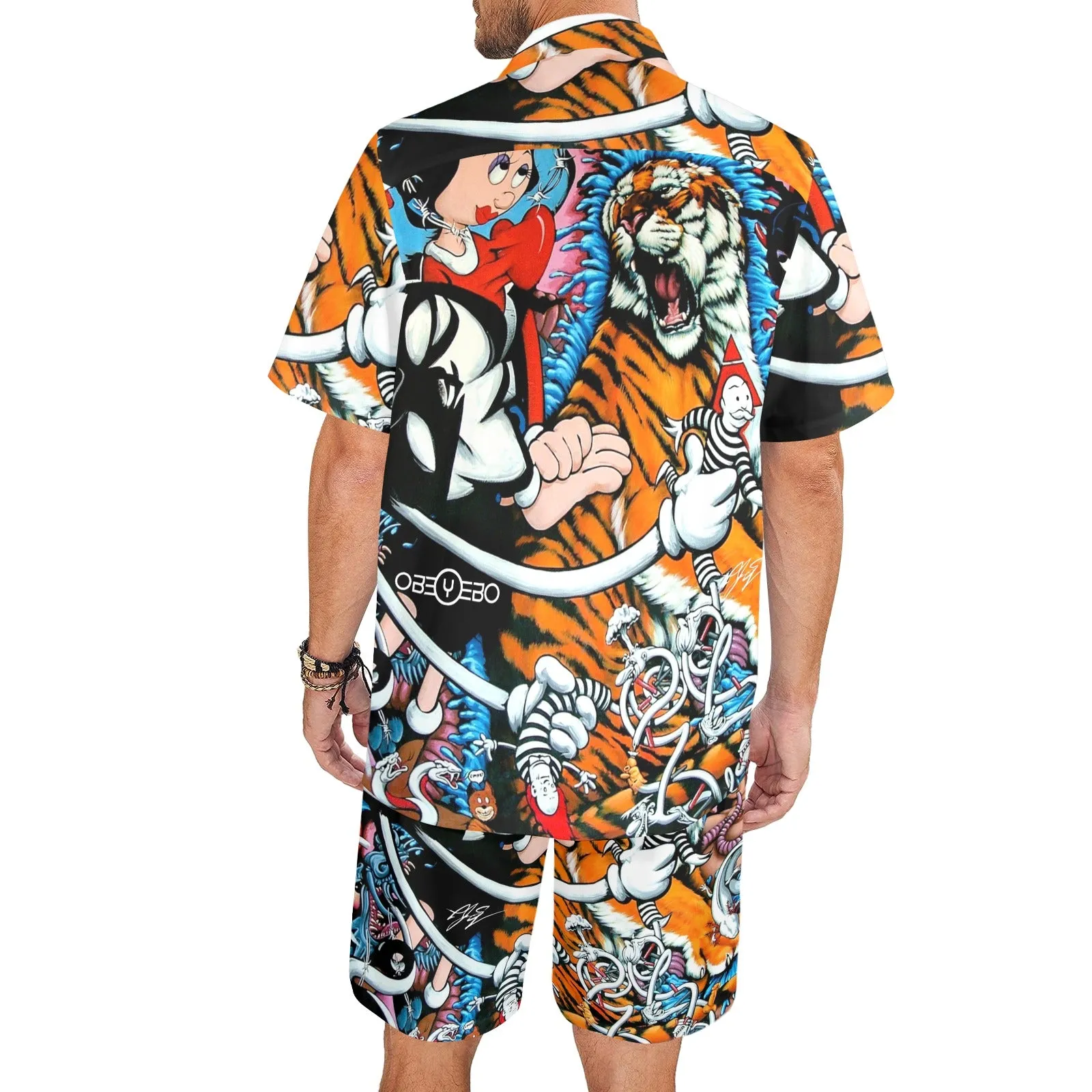 Damaged DNA Men's Shirt and Shorts Outfit