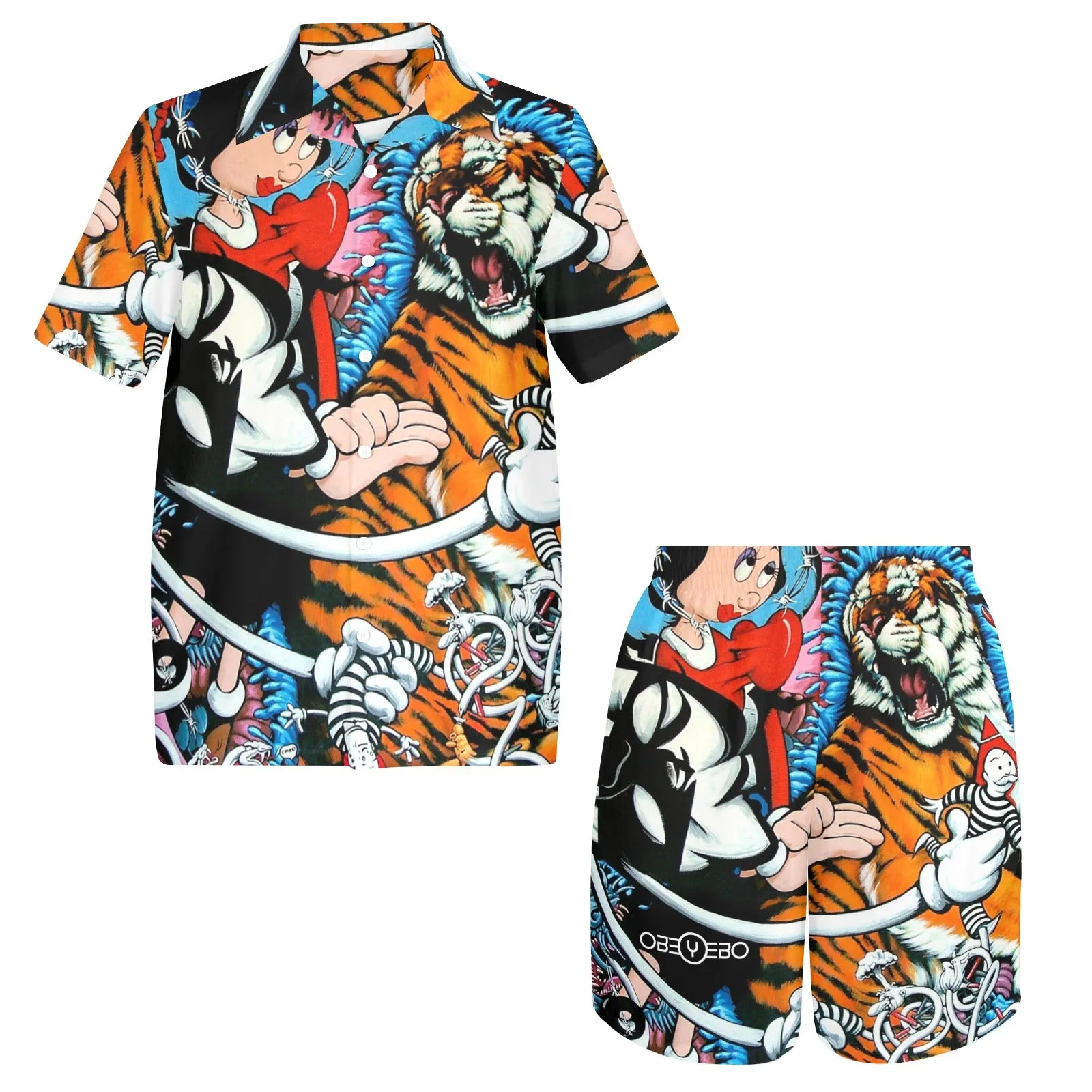 Damaged DNA Men's Shirt and Shorts Outfit