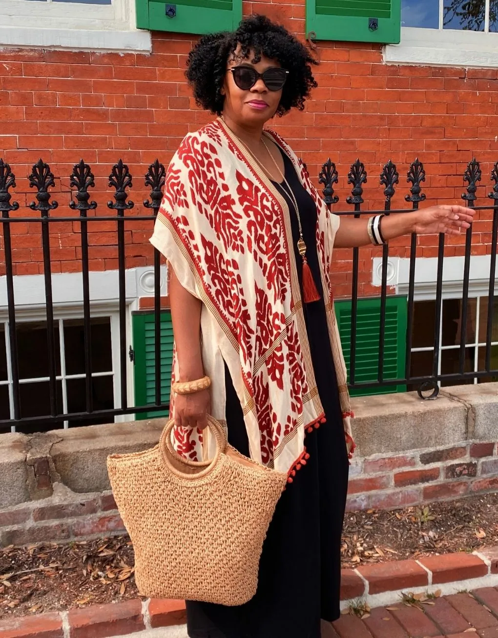 Damask Kimono Rust