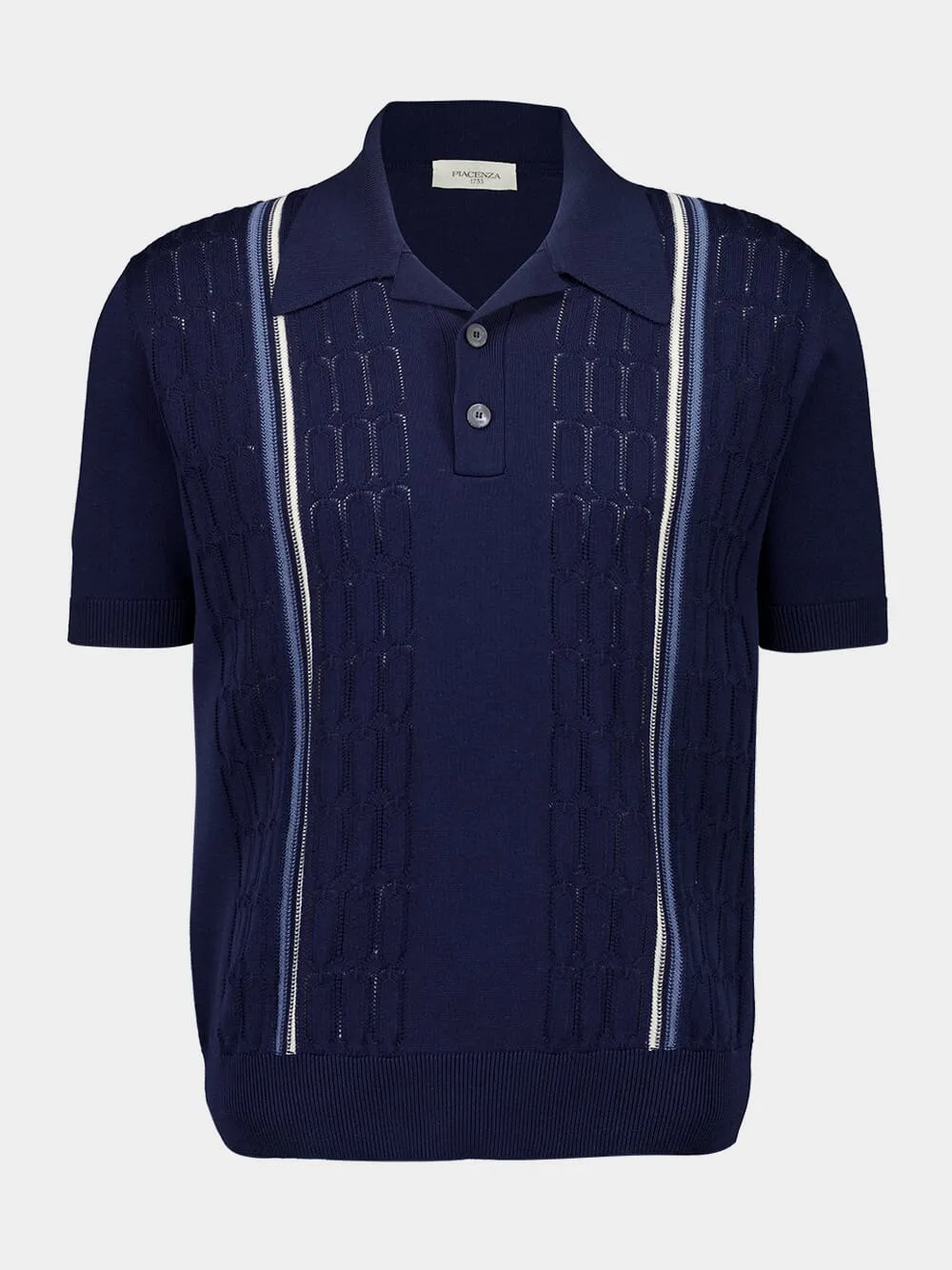 Dark Navy Cotton Polo Shirt