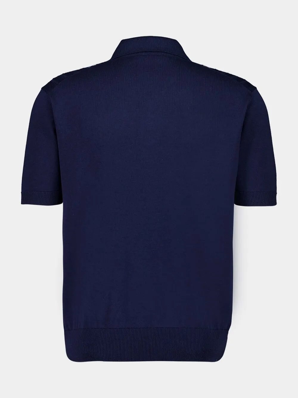 Dark Navy Cotton Polo Shirt