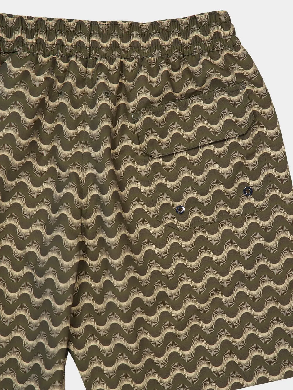 Dark Olive & Dried Moss Raio do Sol Santos Swim Shorts