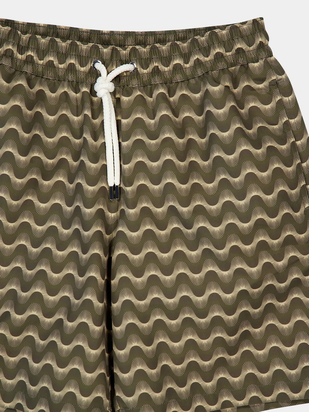 Dark Olive & Dried Moss Raio do Sol Santos Swim Shorts