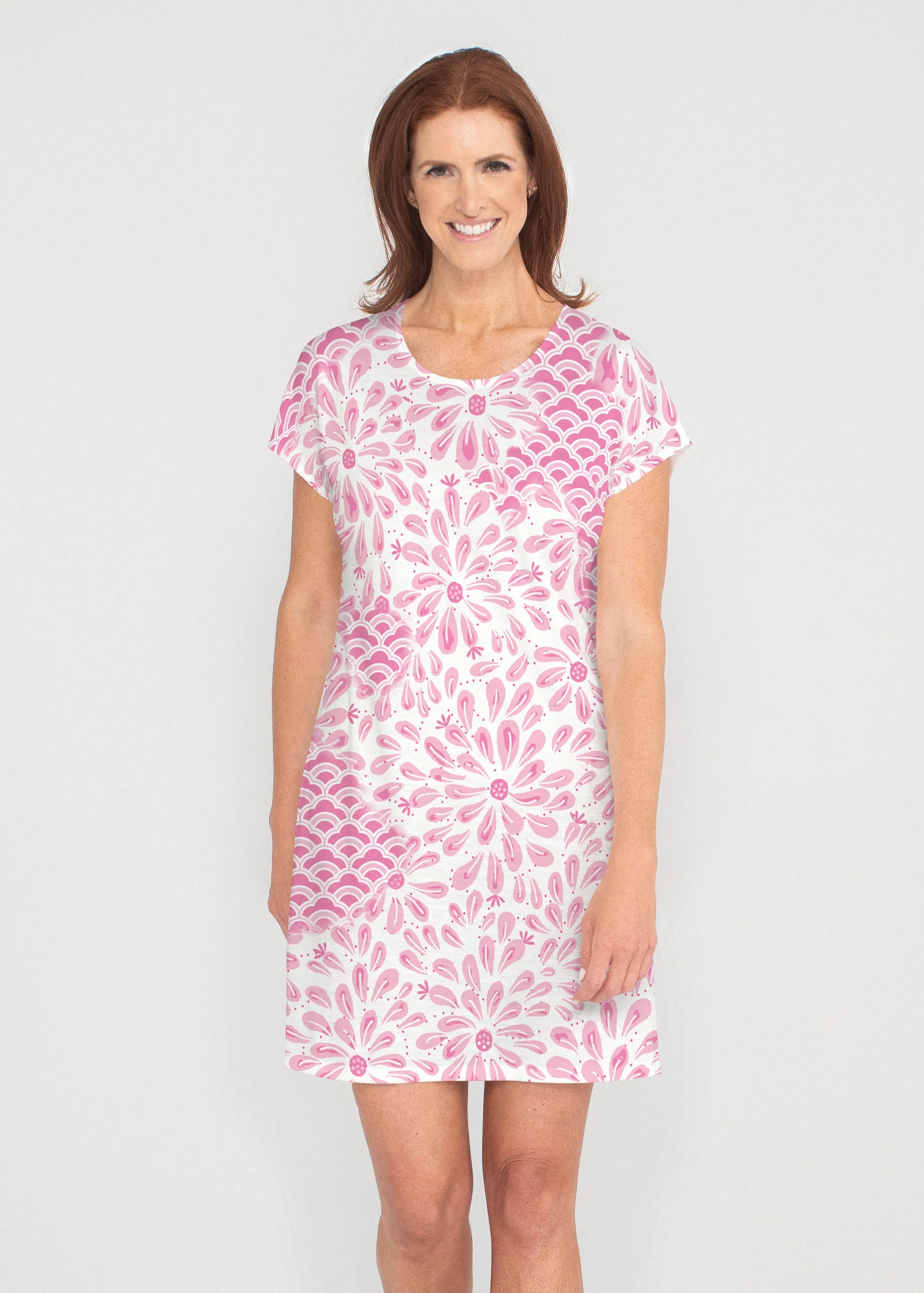 Daybreak Pink (8073) ~ Lucy Tee Dress