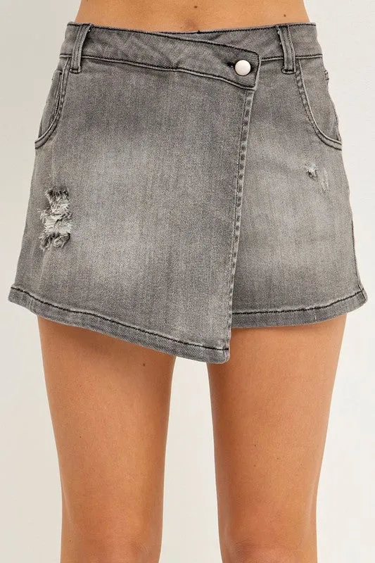 Denim Skort