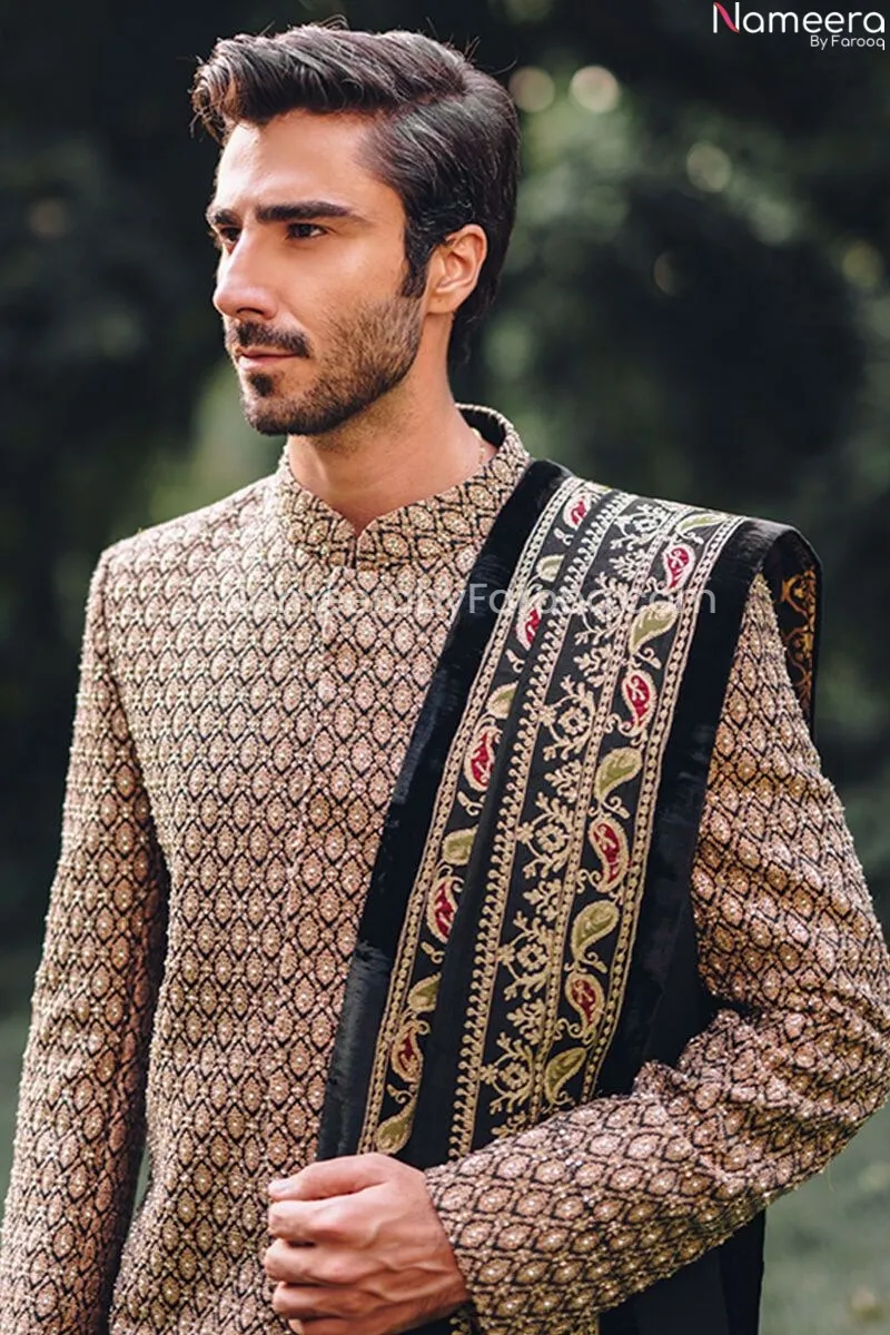 Designer Mens Sherwani Indian Outfit for Wedding #GN55