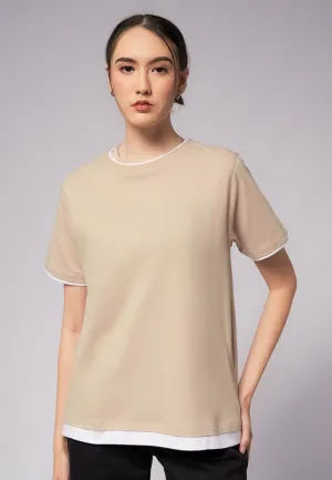 Double Layered Short Sleeve T-Shirt