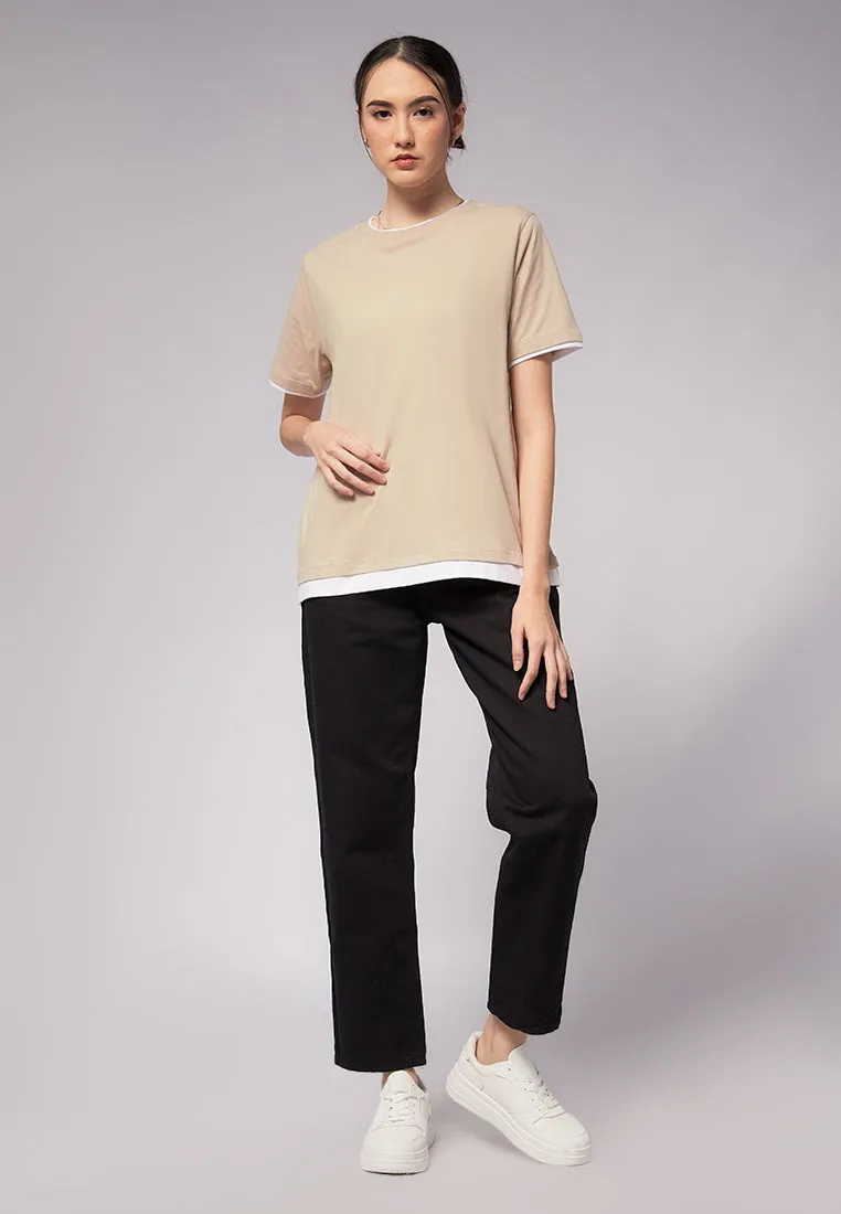 Double Layered Short Sleeve T-Shirt