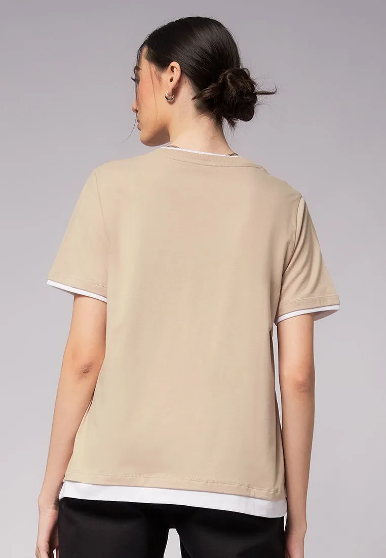 Double Layered Short Sleeve T-Shirt