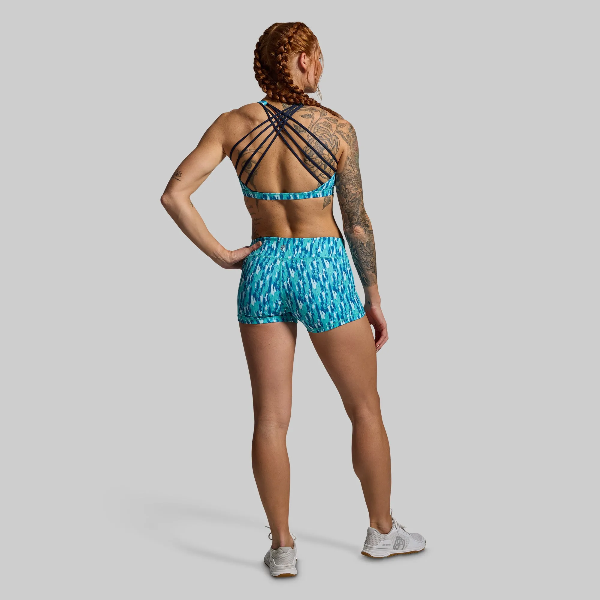 Double Take Booty Short (Waterfall)