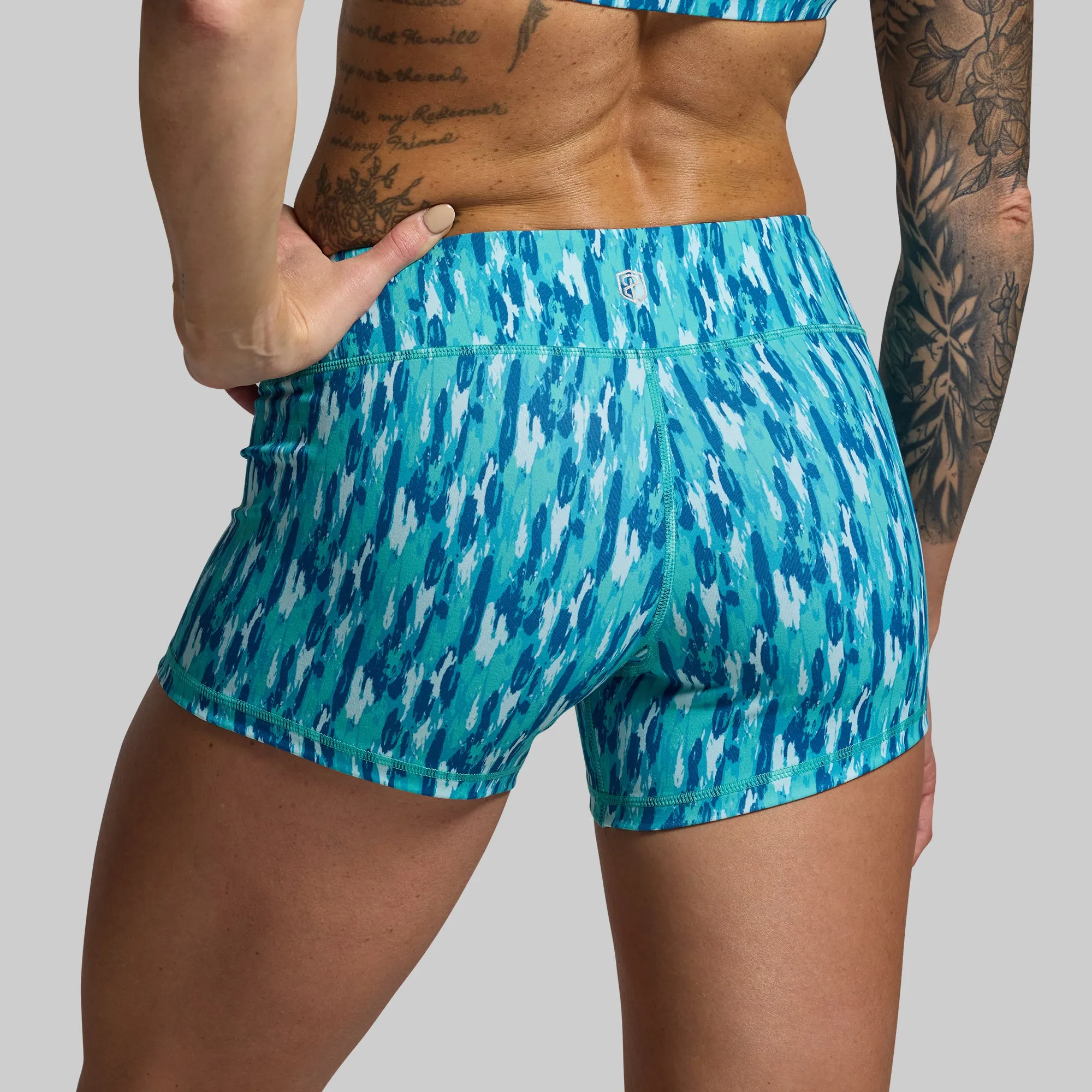 Double Take Booty Short (Waterfall)