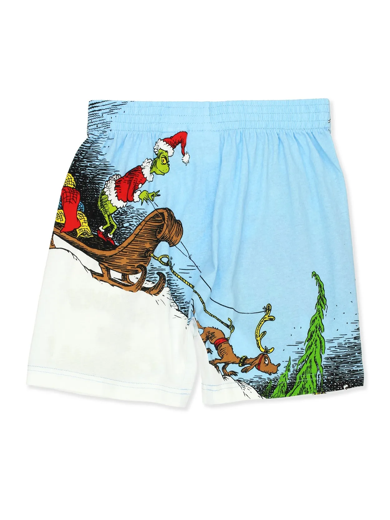 Dr. Seuss How The Grinch Stole Christmas Button Fly Boxer Shorts