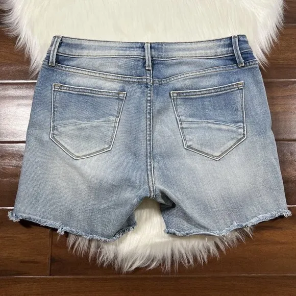 Driftwood‎ Women's Size 27 Lulu Embroidered Cut Off Denim Jean Shorts
