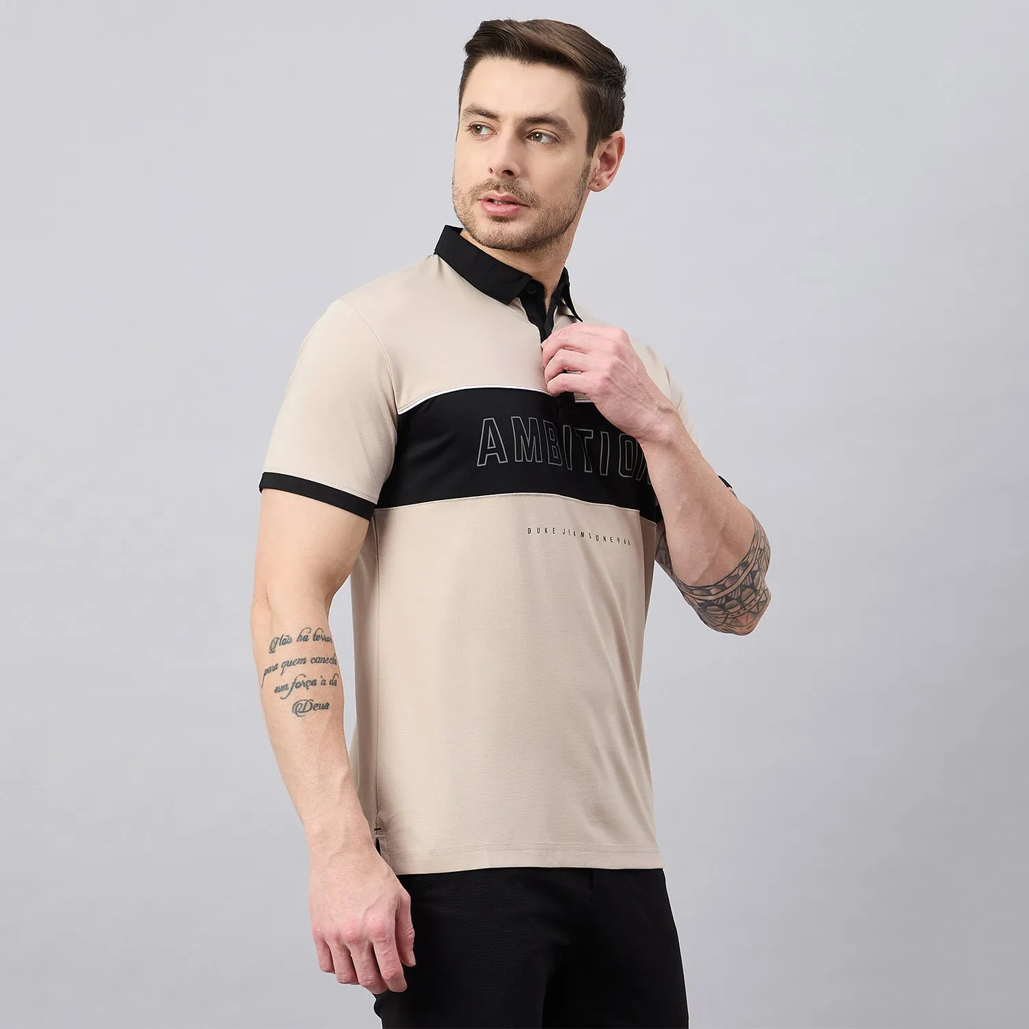 Duke Men Half Sleeve Cotton Polo Tshirt (ON3172)