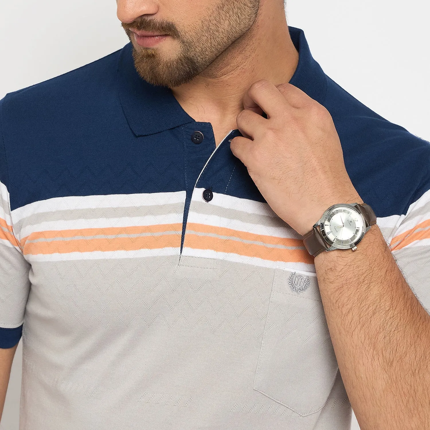 Duke Urban Men Half Sleeve Cotton Tshirt (LF7349)