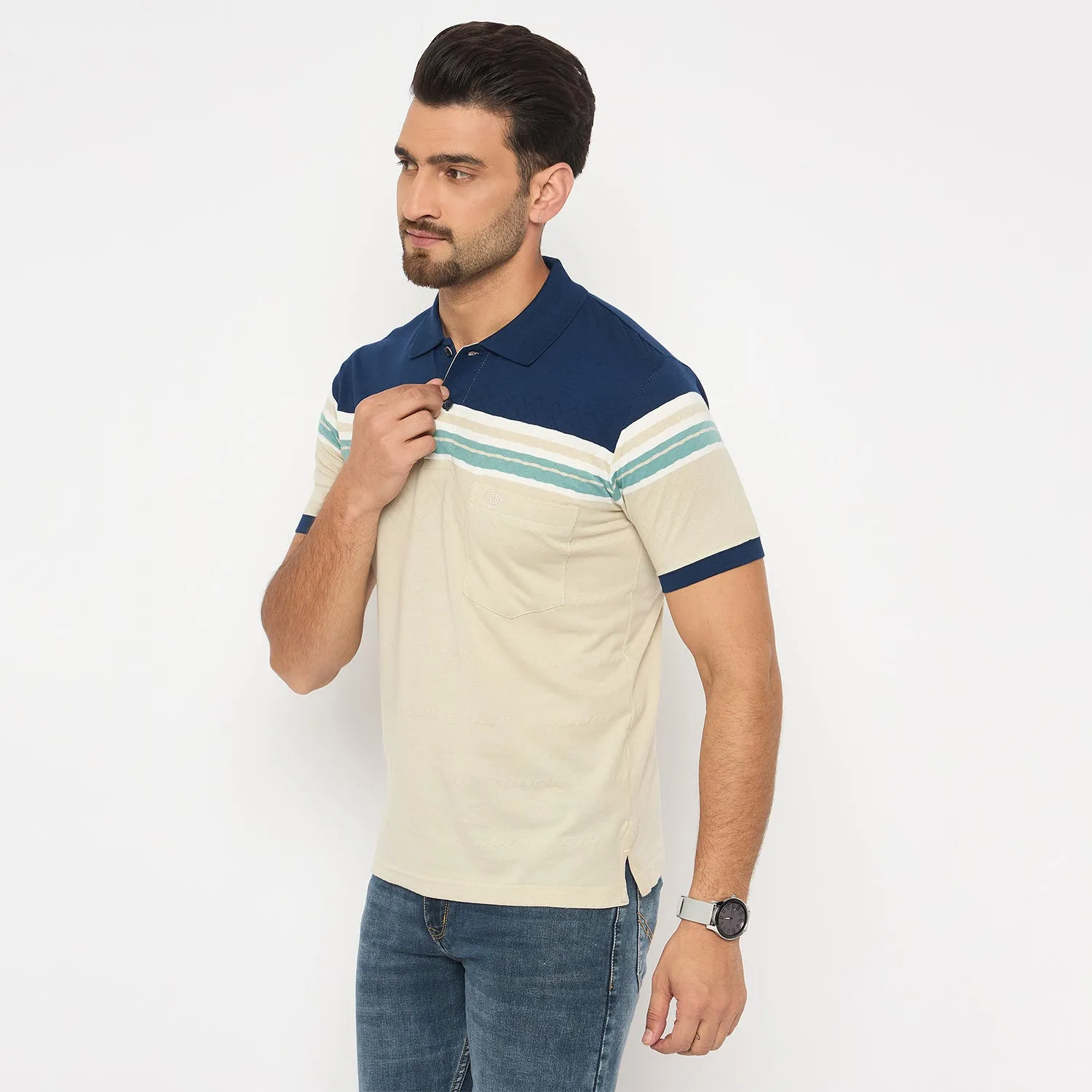 Duke Urban Men Half Sleeve Cotton Tshirt (LF7349)