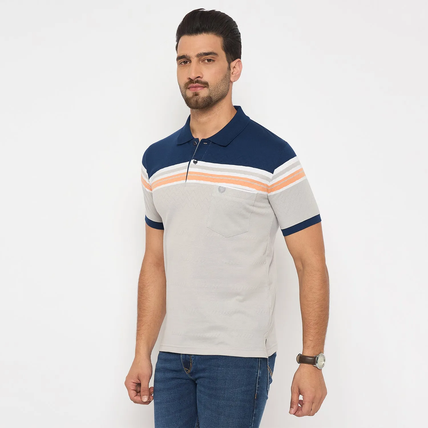 Duke Urban Men Half Sleeve Cotton Tshirt (LF7349)