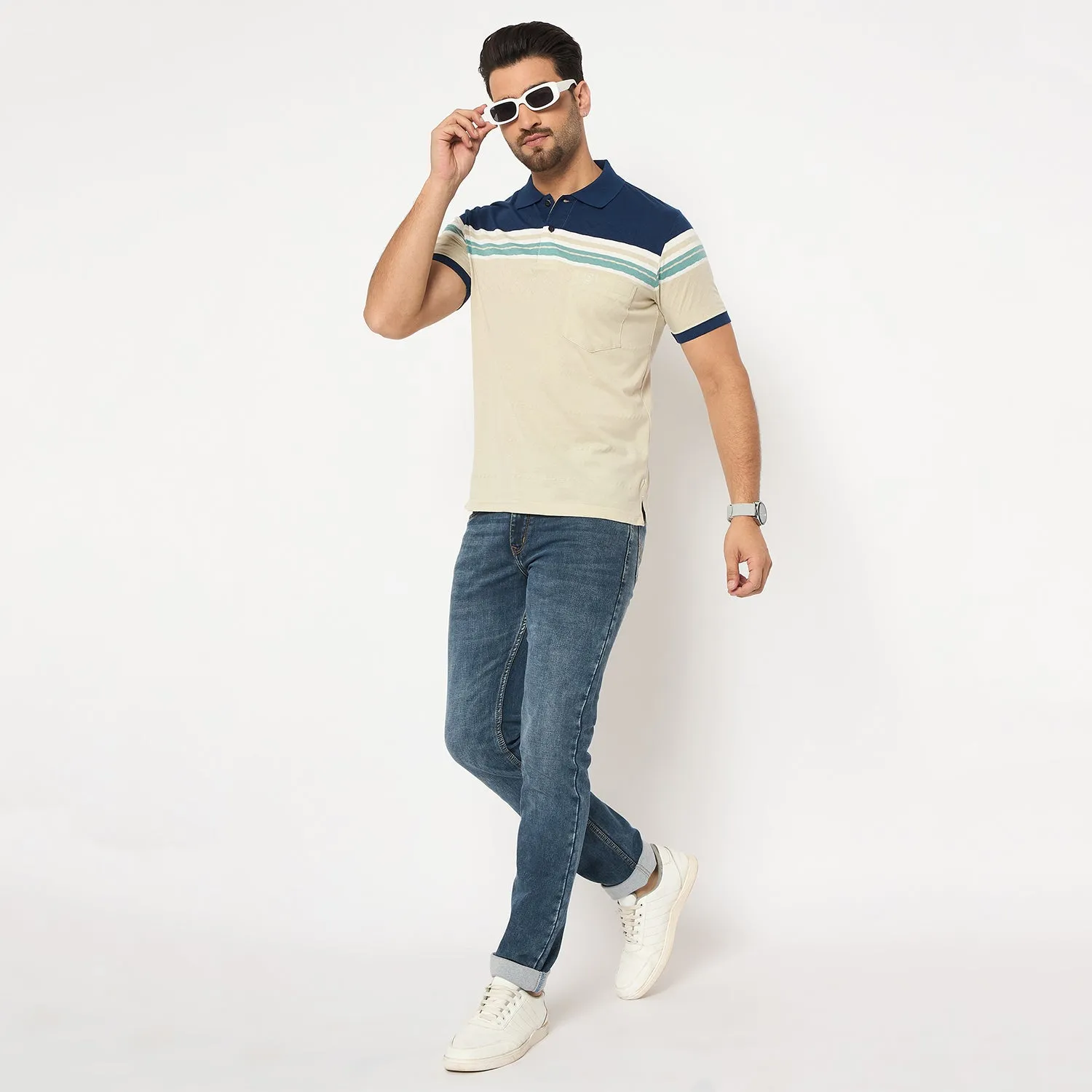 Duke Urban Men Half Sleeve Cotton Tshirt (LF7349)