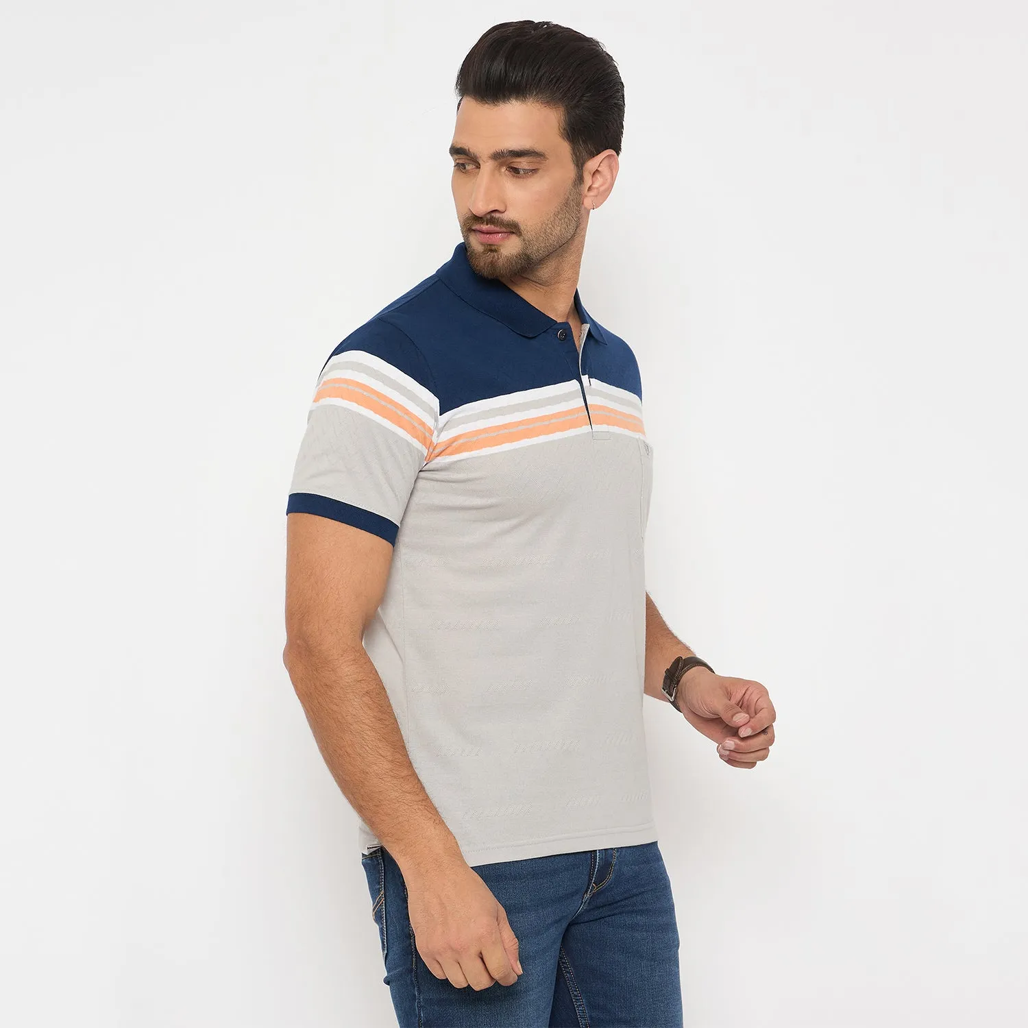 Duke Urban Men Half Sleeve Cotton Tshirt (LF7349)
