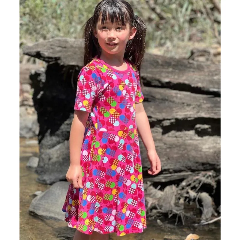 DUNS Sweden Hearts Skater Dress - Short Sleeve - Generous Sizing