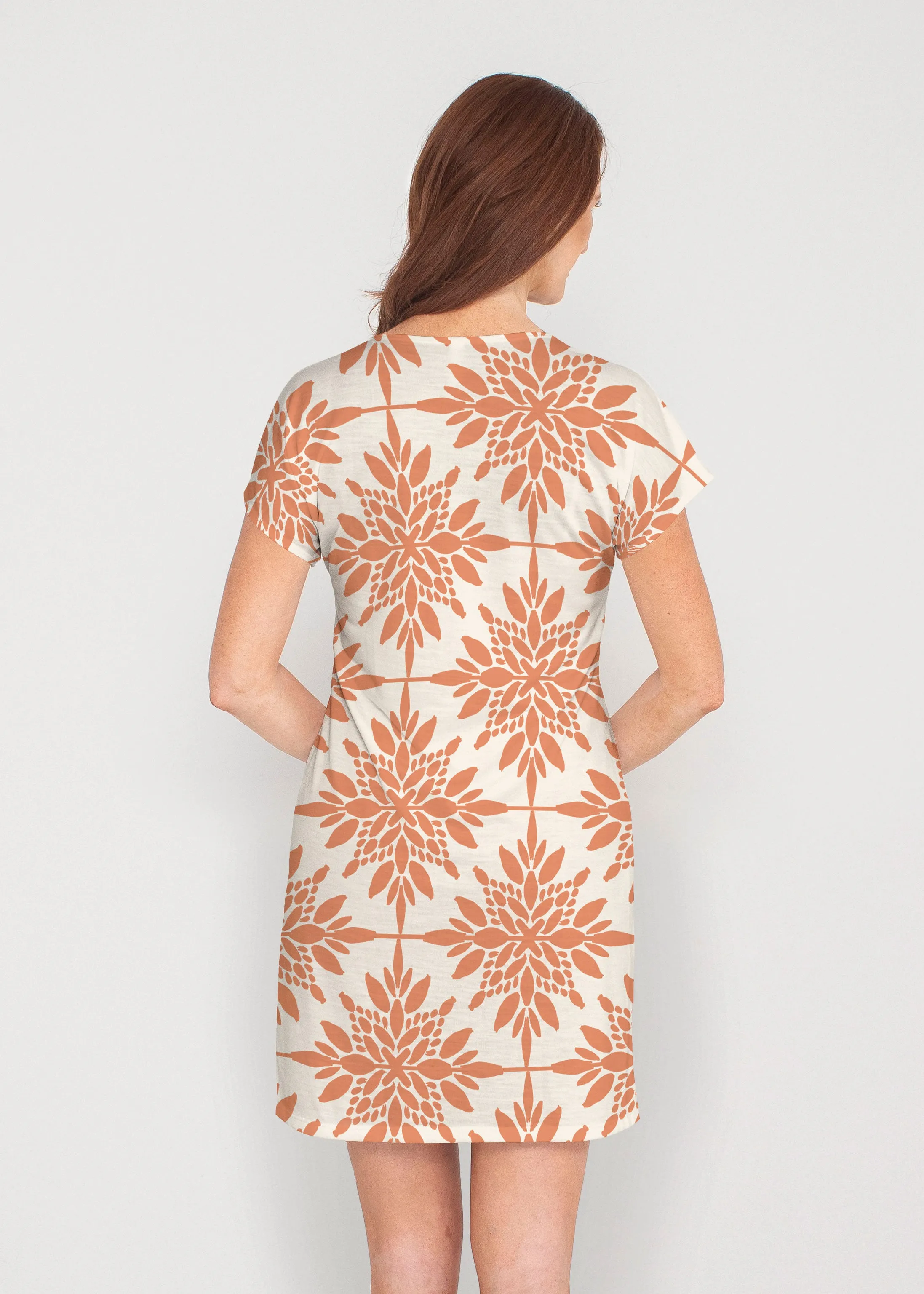 Eccentric Spice (8059) ~ French Terry Short Sleeve Crew Dress