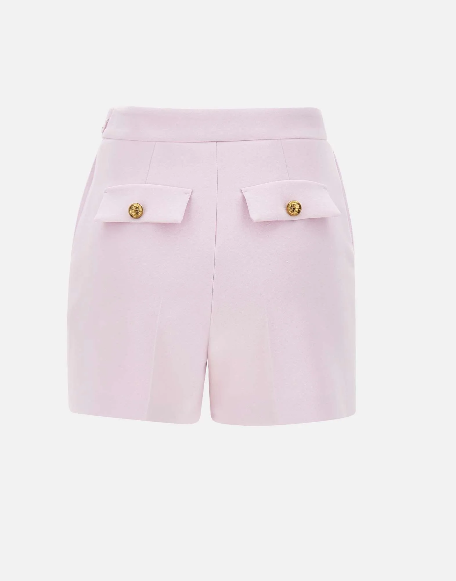 Elisabetta franchi lätt stretch crêpe baby rosa shorts