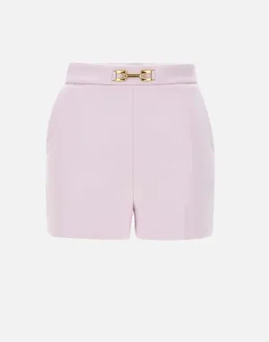 Elisabetta franchi lätt stretch crêpe baby rosa shorts