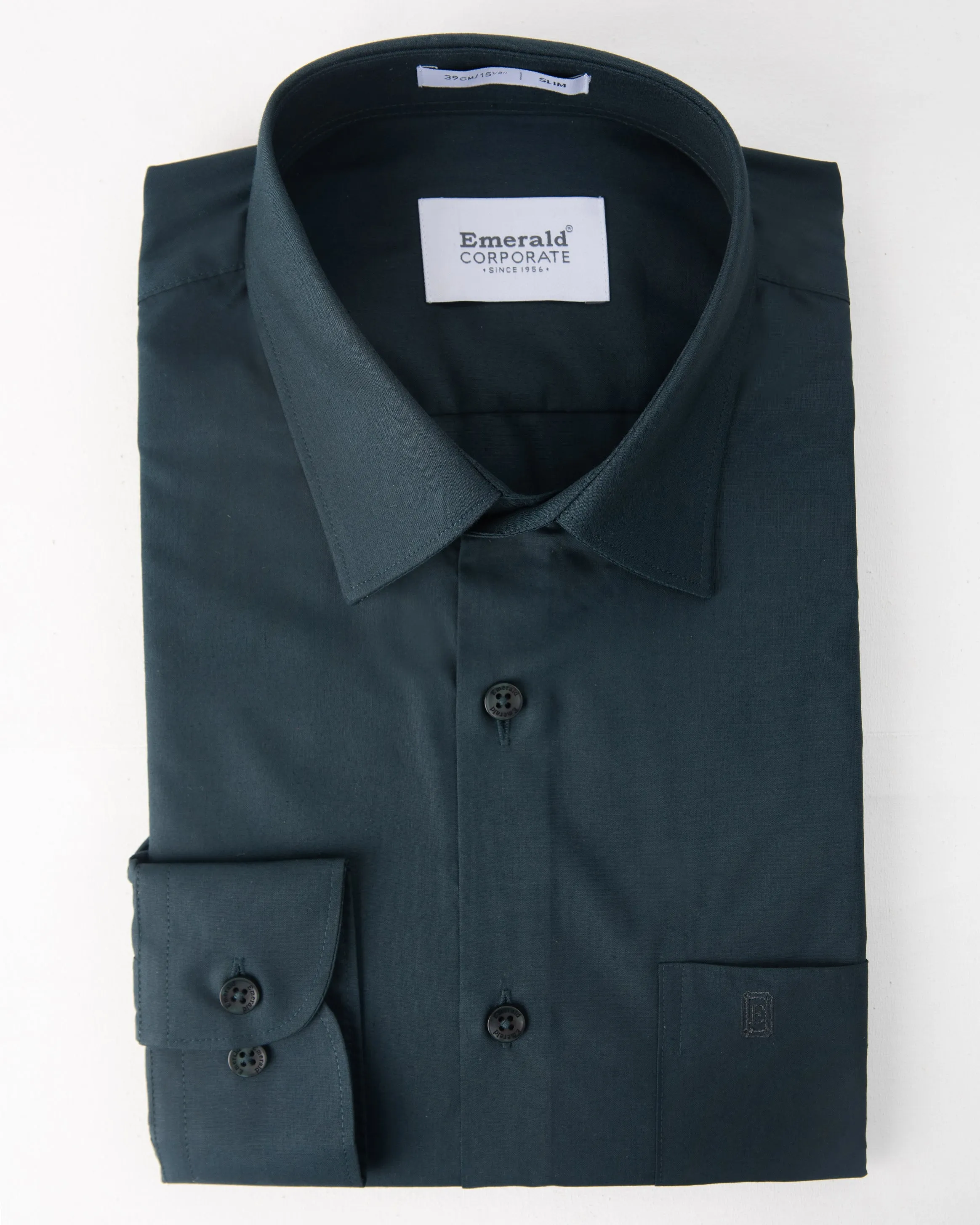 Emerald Corporate Plain Slim Fit-Ponderosa Pine
